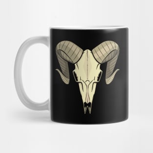 Old School Goat Skull Mug